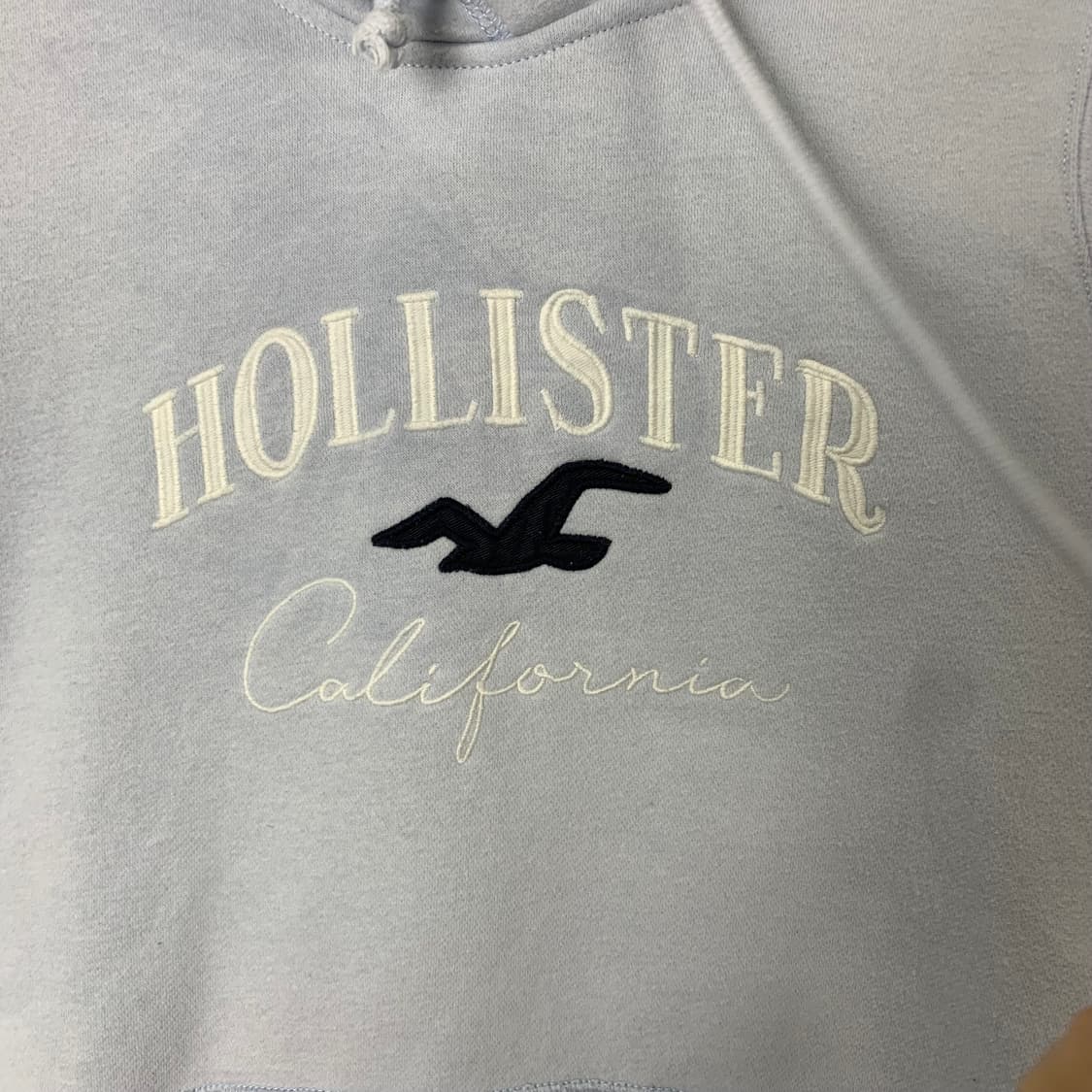 홀리스터 빅로고 스카이블루 후드티 상품이미지4