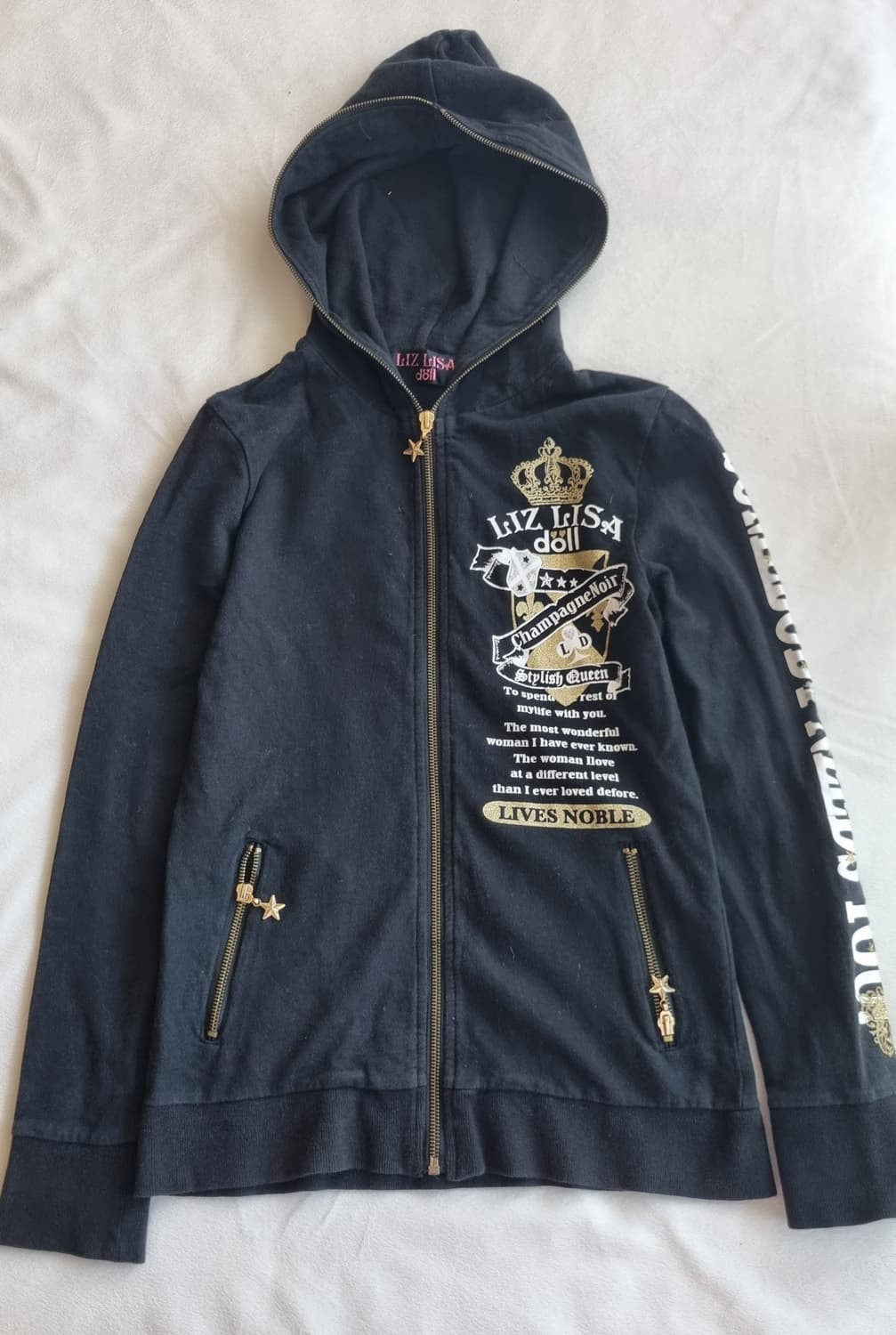 빈티지 갸루 리즈리사돌 집업 상품이미지1