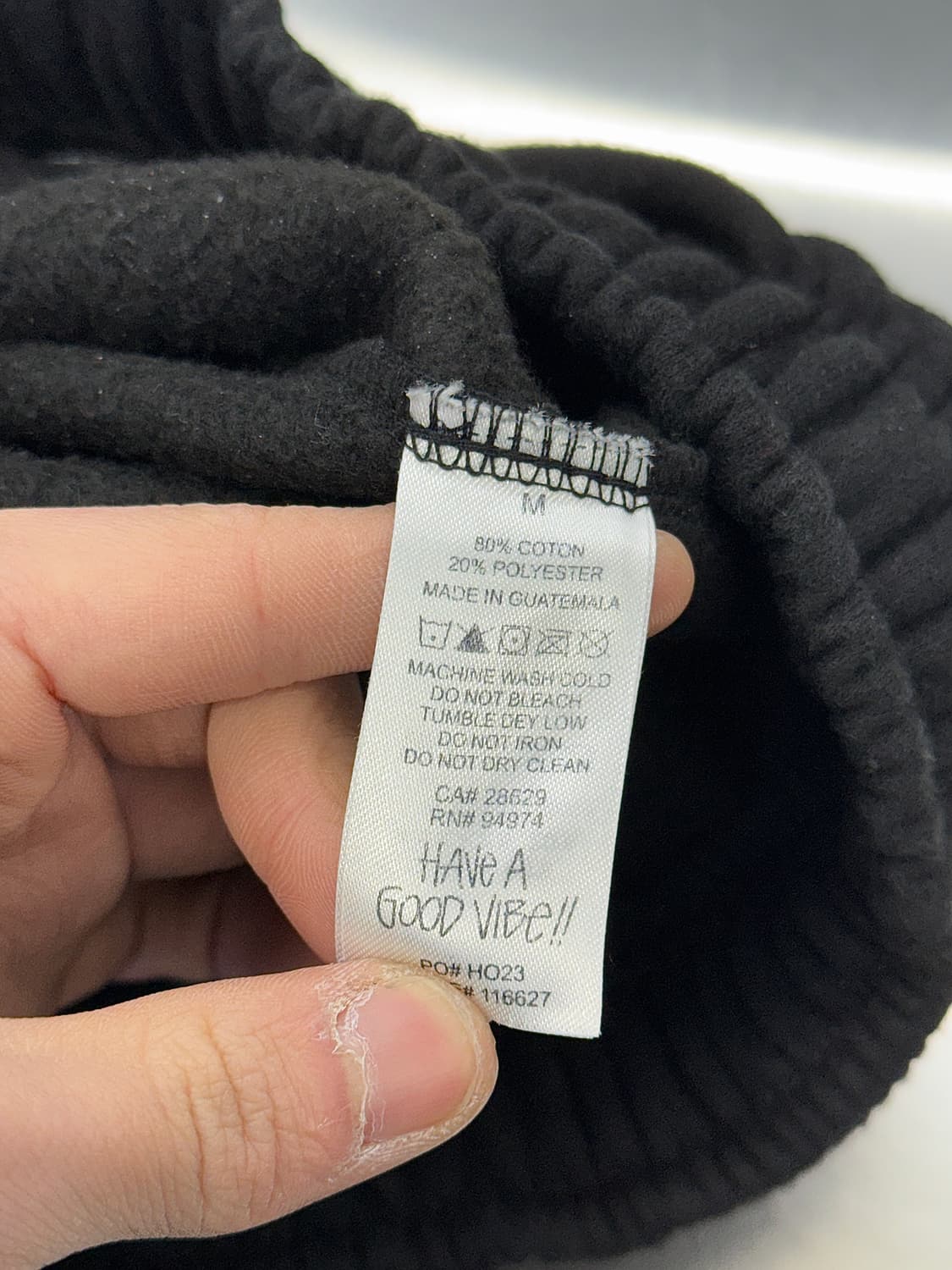 스투시 워시드 블랙 스톡 스웨트 팬츠 상품이미지9