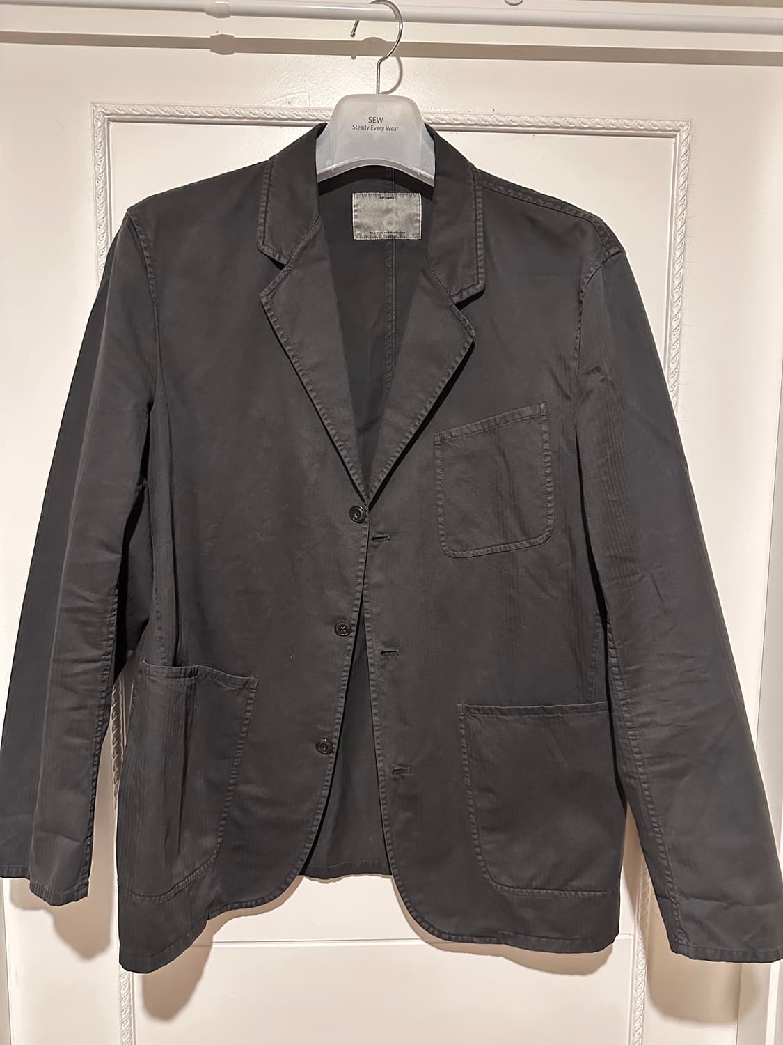 포터리 워시드 스포츠 자켓 4사이즈 차콜 상품이미지4