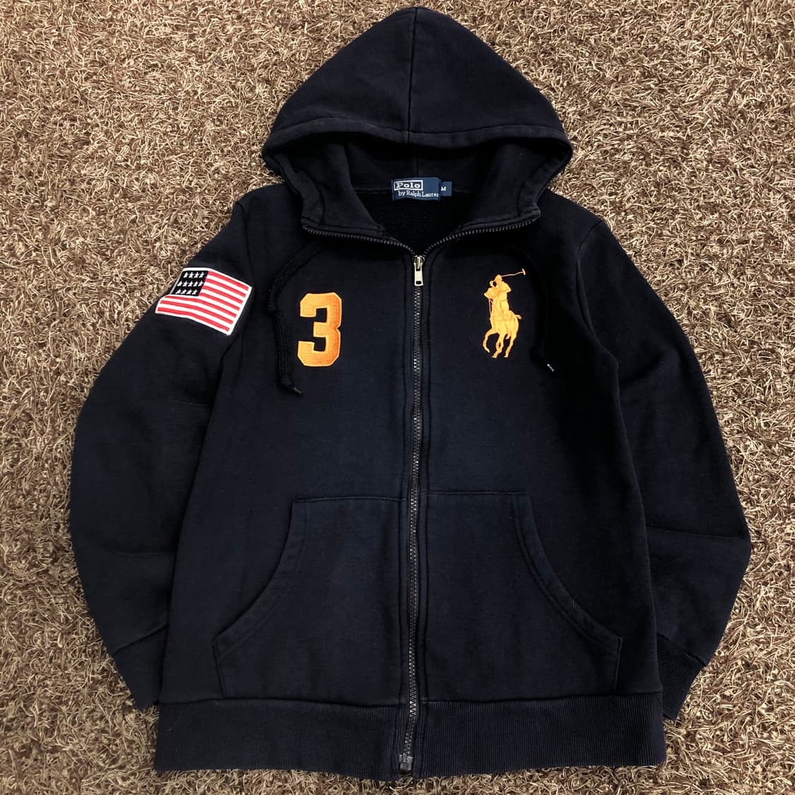 폴로 랄프로렌 빅포니 성조기 Usa 후드집업 상품이미지1