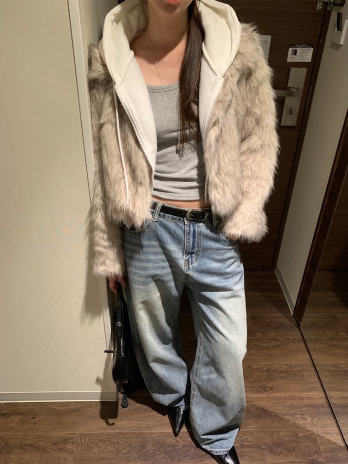 퍼 자켓 그레이 상품이미지2