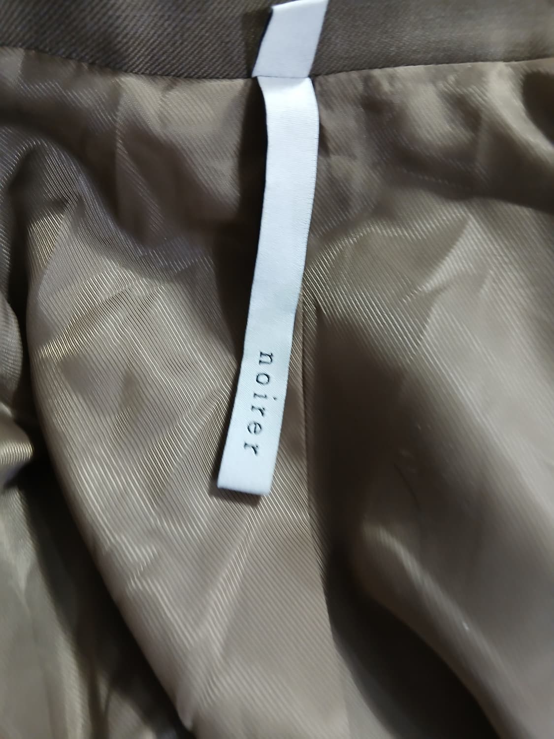 노이어 카키색 남성용 롱 코트 상품이미지6