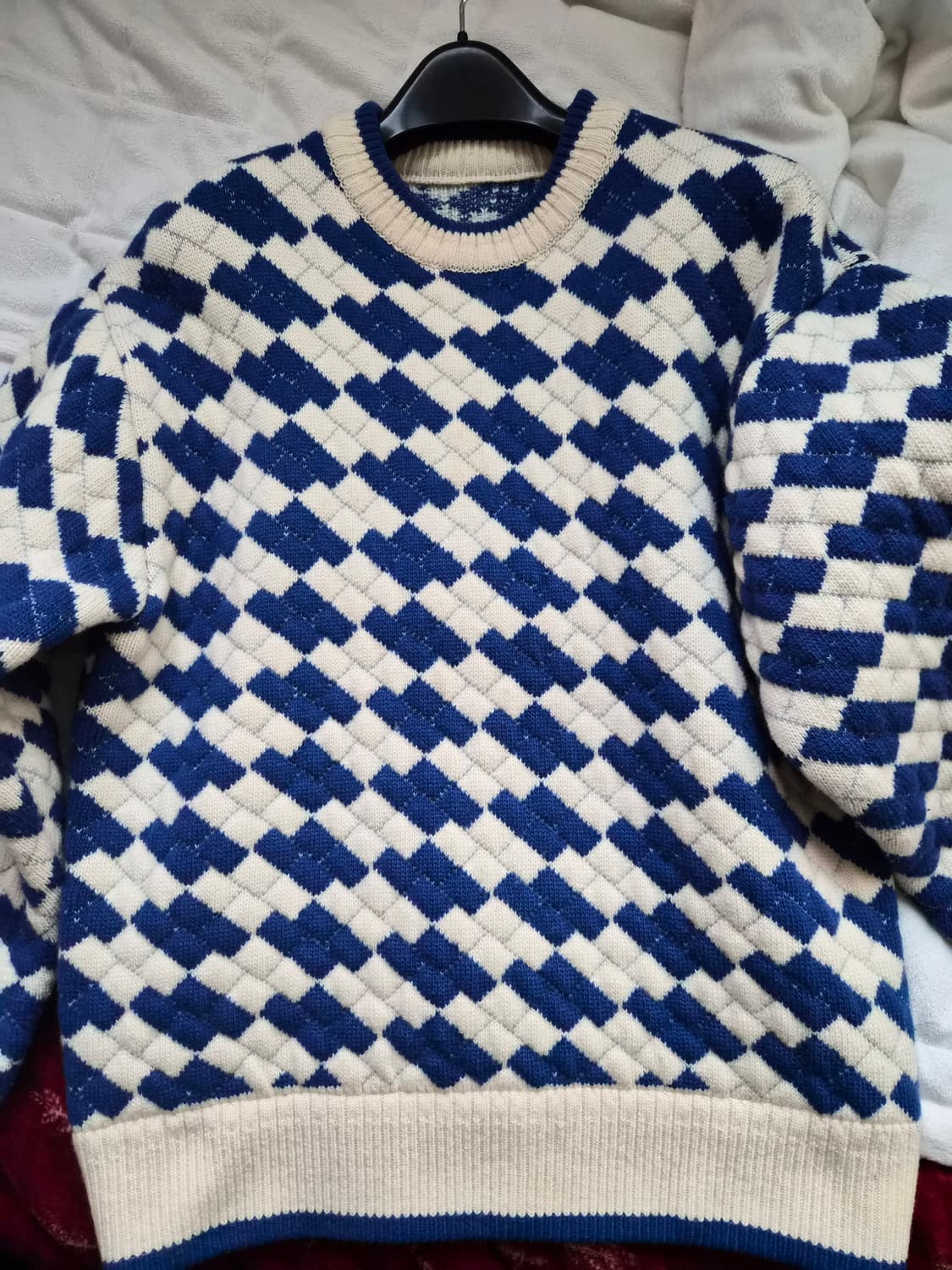 아더에러 태닛 체크 니트 상품이미지1