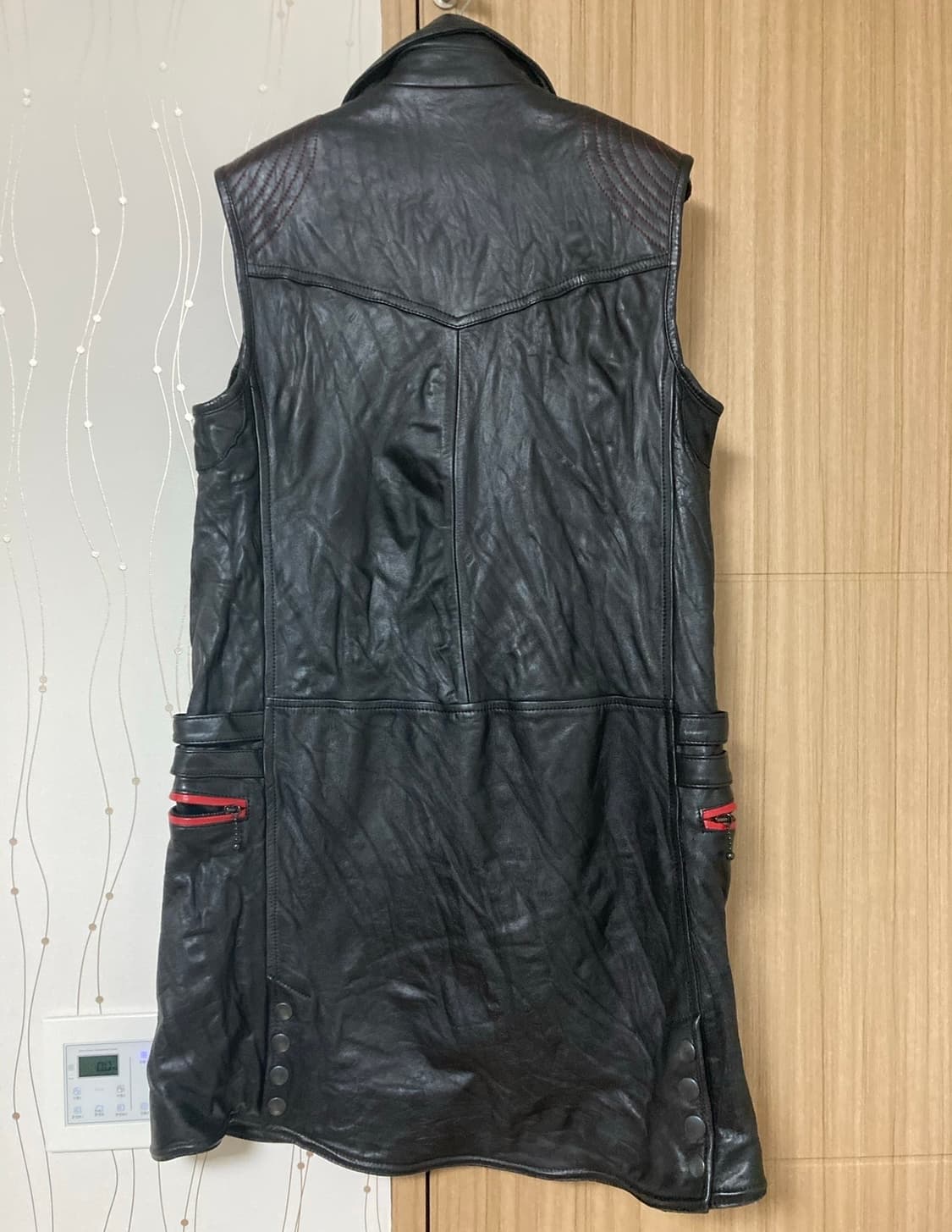 NUMBER (N)INE 2005S/S 물소레더 롱 베스트 상품이미지2