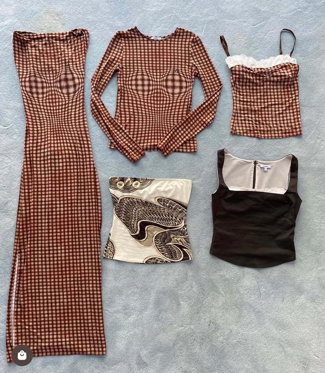 Miaou 미아우 체크 티셔츠  상품이미지2