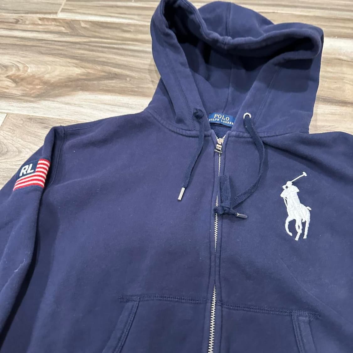 폴로 랄프로렌 빅포니 USA 성조기 후드 집업 상품이미지2