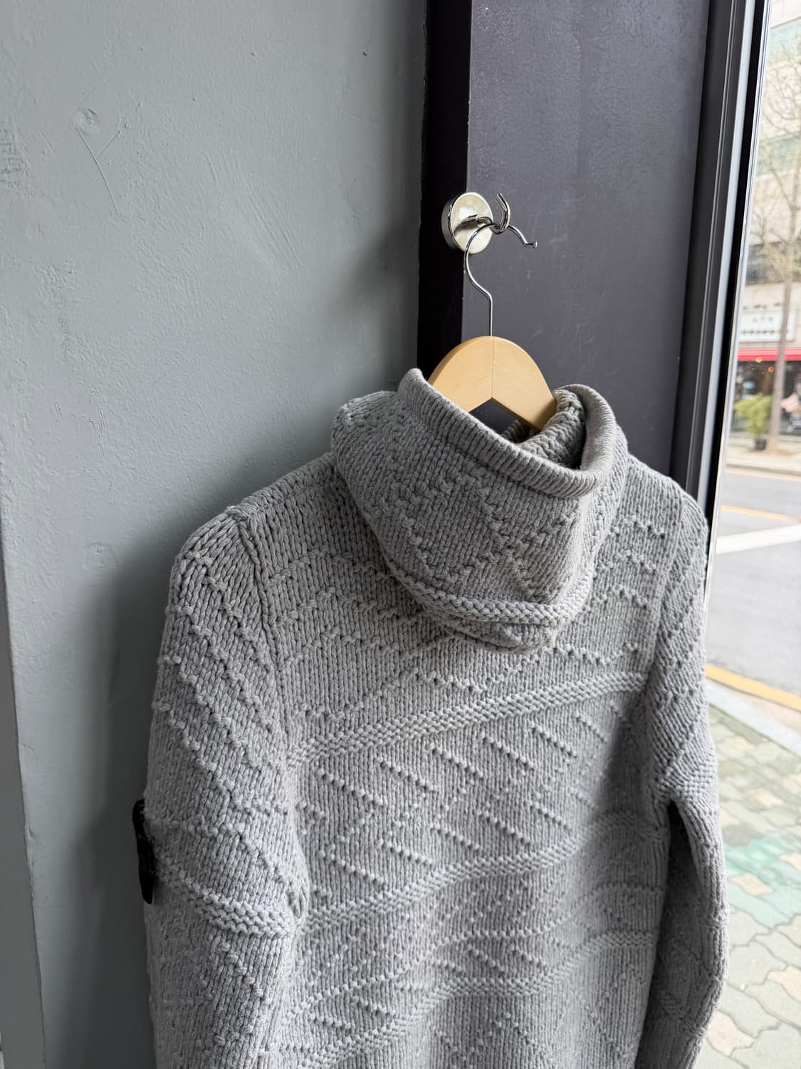 100/ 스톤아일랜드 2000AW 스웻 후드 니트 상품이미지7