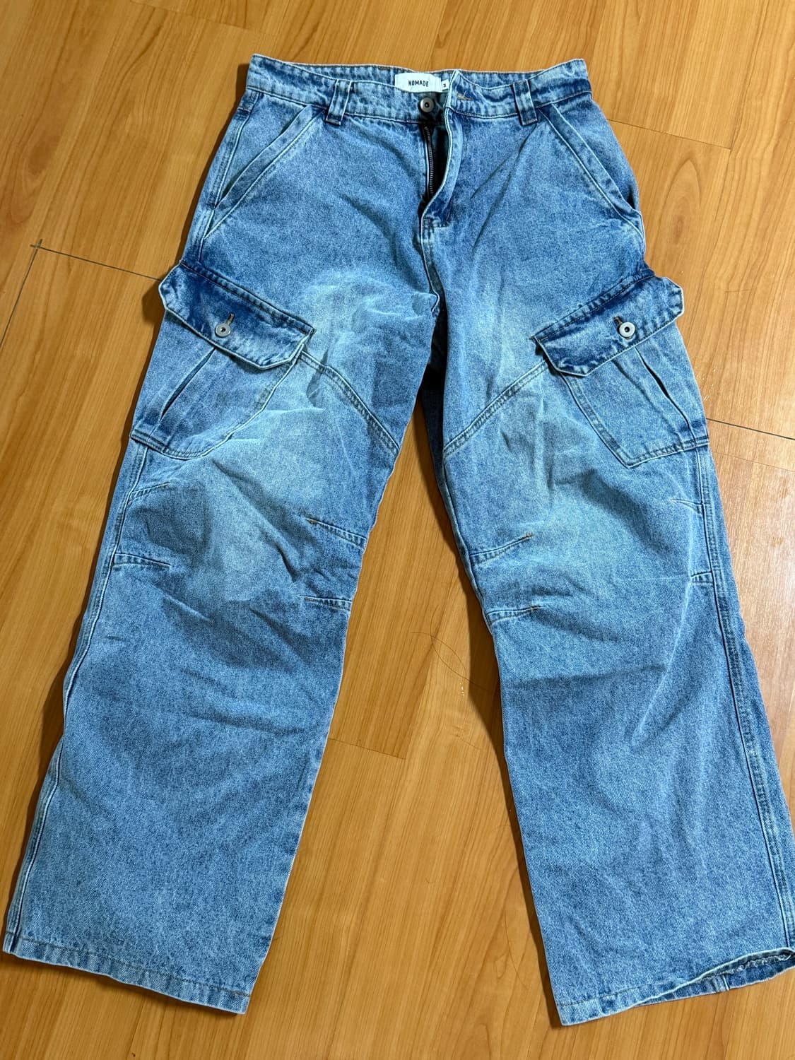 베이그 카고데님 팬츠 상품이미지1