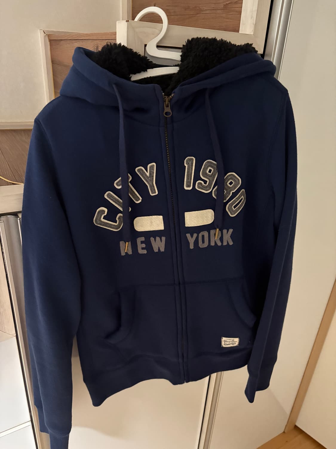 스파오 NEWYORK CITY 빈티지 후드집업 상품이미지1