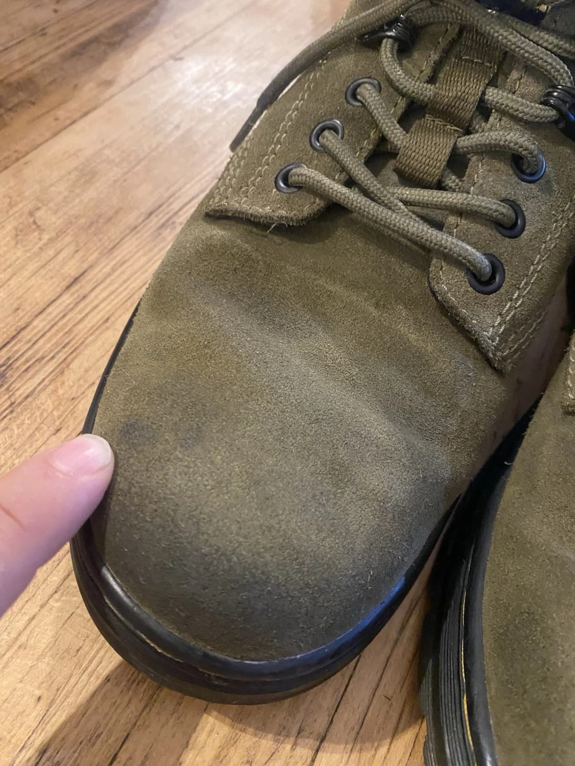 닥터마틴 리더 스웨이드 올리브 상품이미지6