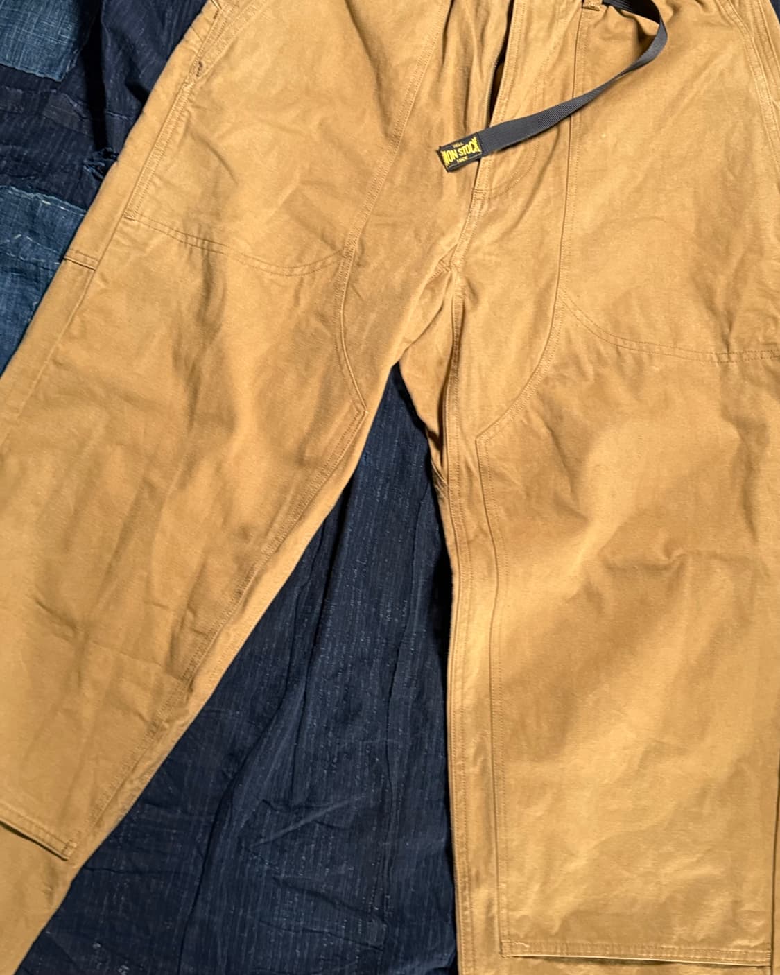 논스탁 10oz 코튼 캔버스 클라이밍 팬츠 - 카키 M 상품이미지4