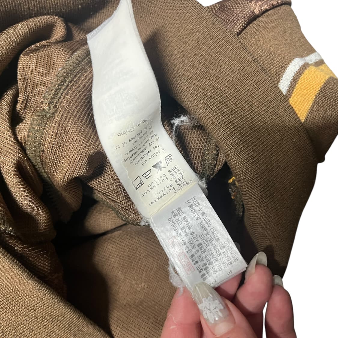 오니츠카 타이거 빈티지 오리엔탈 브라운 져지 상품이미지6