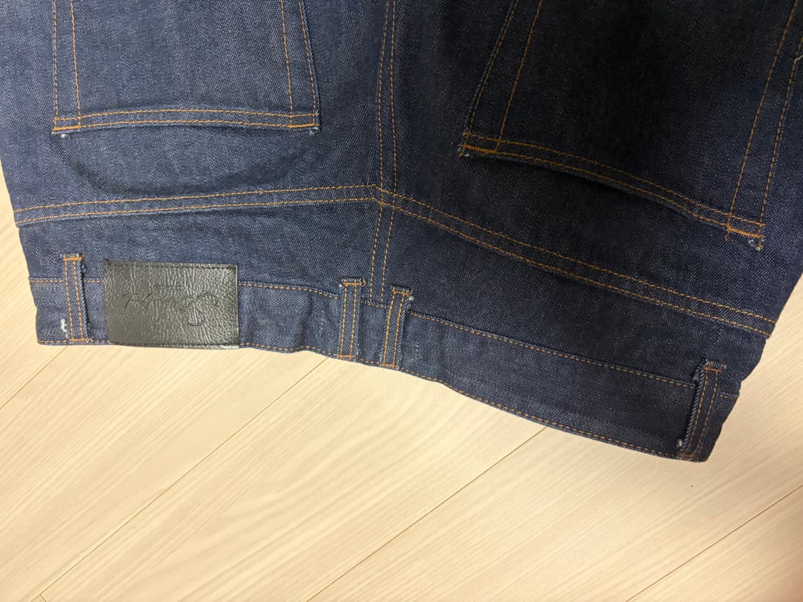 비슬로우 와이드 셀비지 데님 32사이즈 상품이미지5