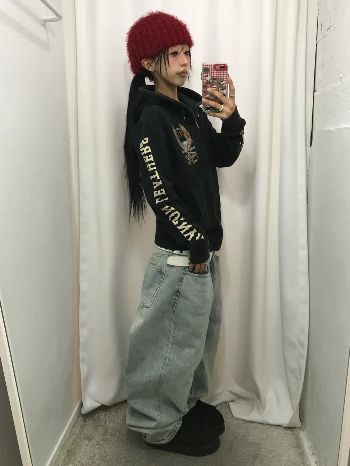 Vanson Embroidery Hood Zip-Up 상품이미지4