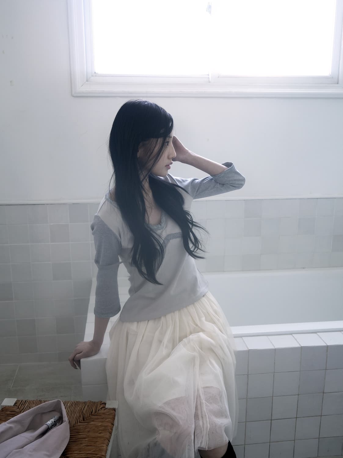 인앤양인하모니 튤 스커트 아이보리 상품이미지2