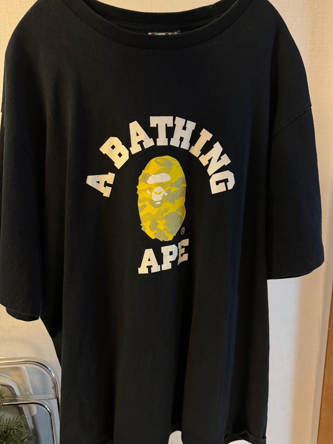 베이프 카모 컬리지 티셔츠 XXL 상품이미지1