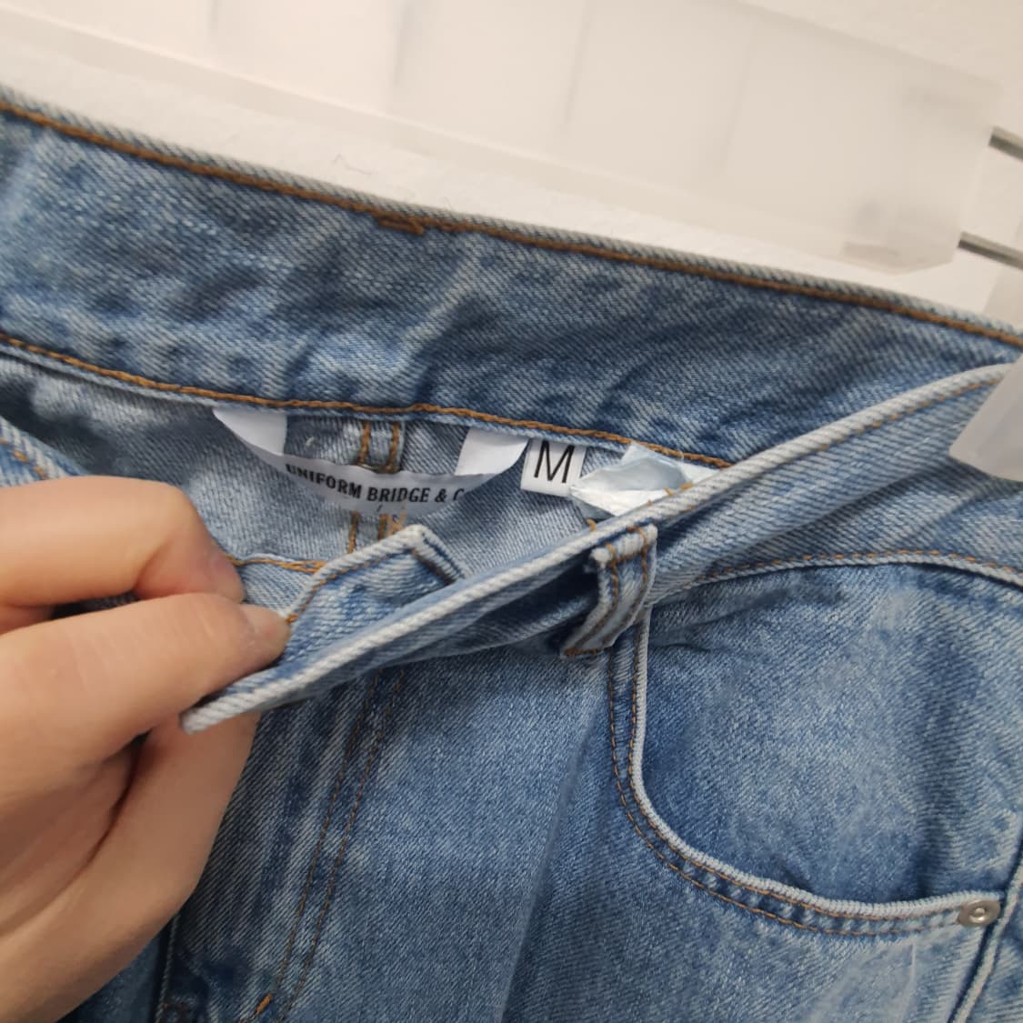 유니폼브릿지 페인트 중청데님팬츠 상품이미지5