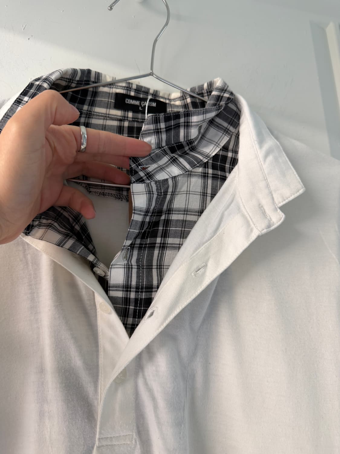 일본빈티지 체크 레이어드 롱슬리브 상품이미지7