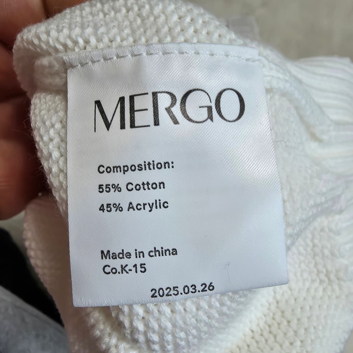 (XL)메르고 노디 라운드넥 반팔 니트  상품이미지4