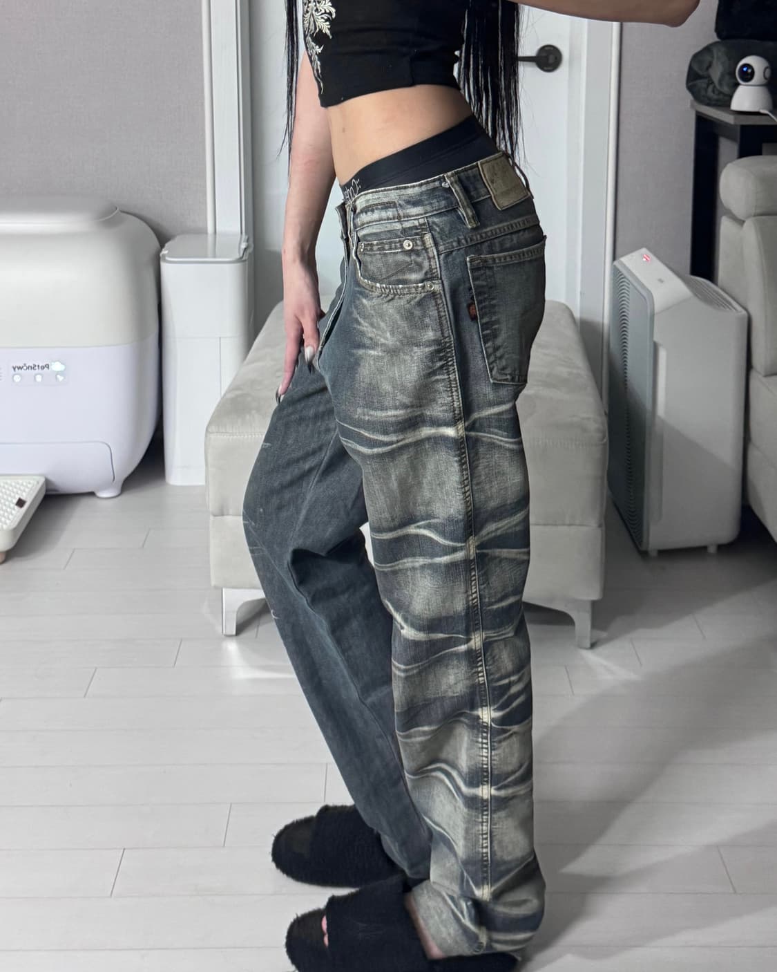 ༒ Side washing detail denim 상품이미지2
