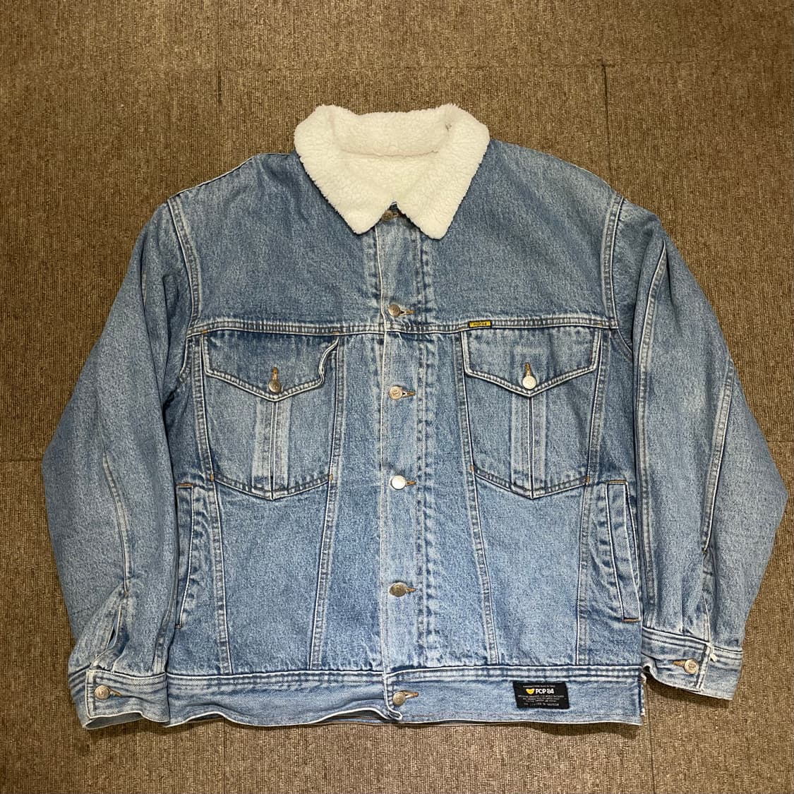 (L) 90s 이탈리안 빈티지 pop84 쉐르파 자켓 상품이미지1