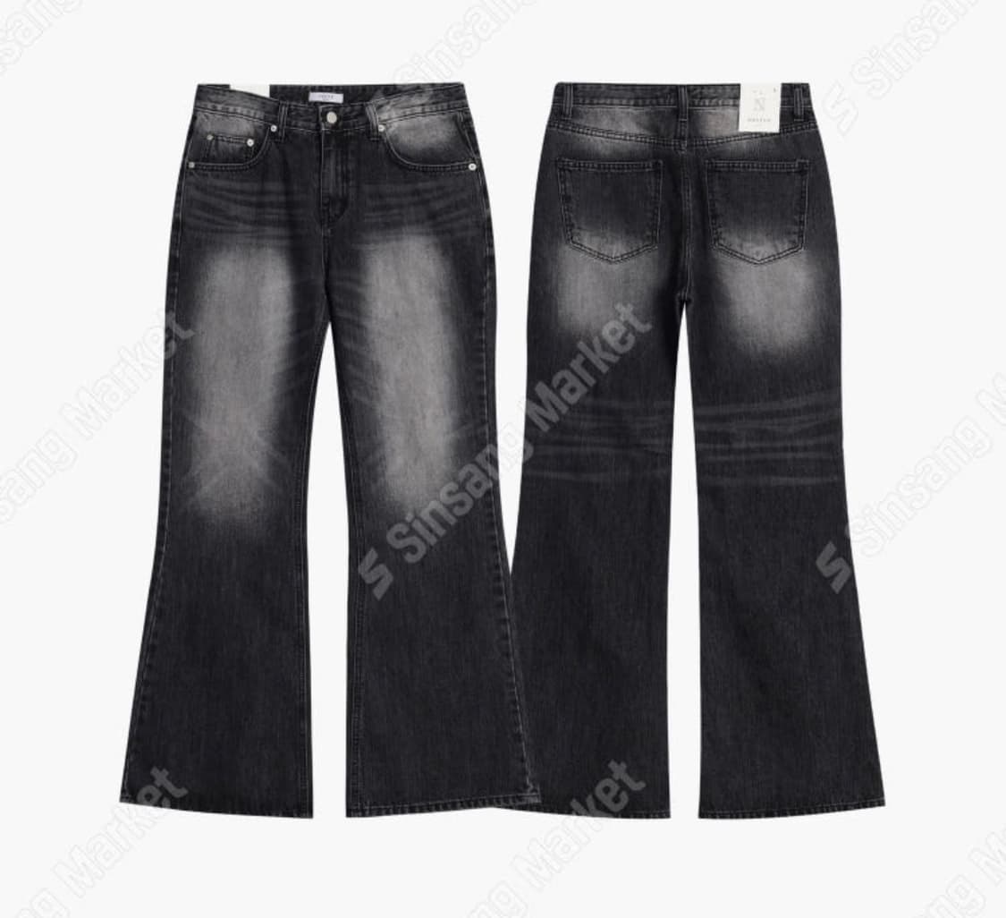 noster 흑청 워싱 플레어 부츠컷진 s 29-30 상품이미지1