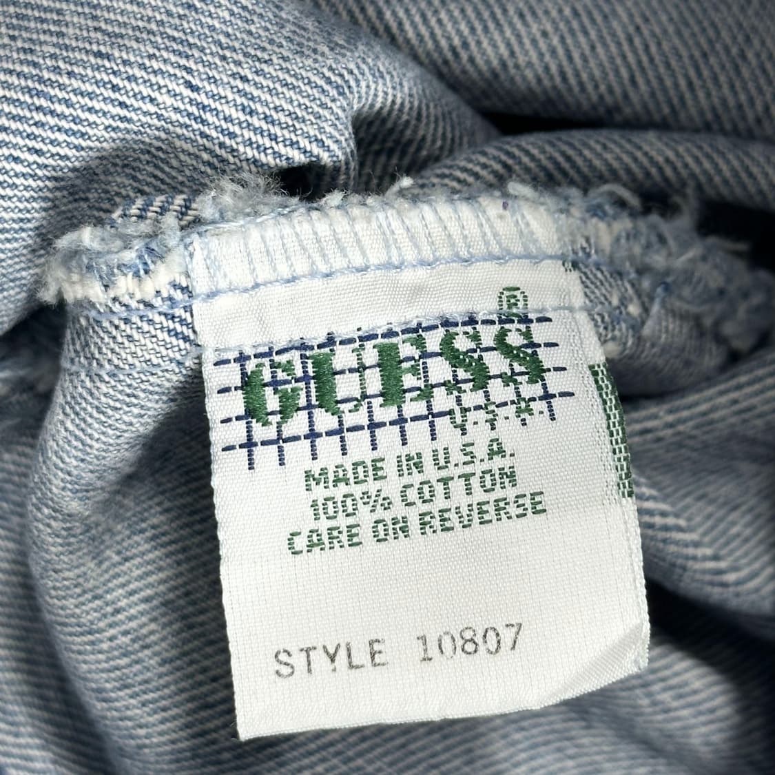 게스 USA 클래식 트러커 데님 청자켓 (XL) 상품이미지7