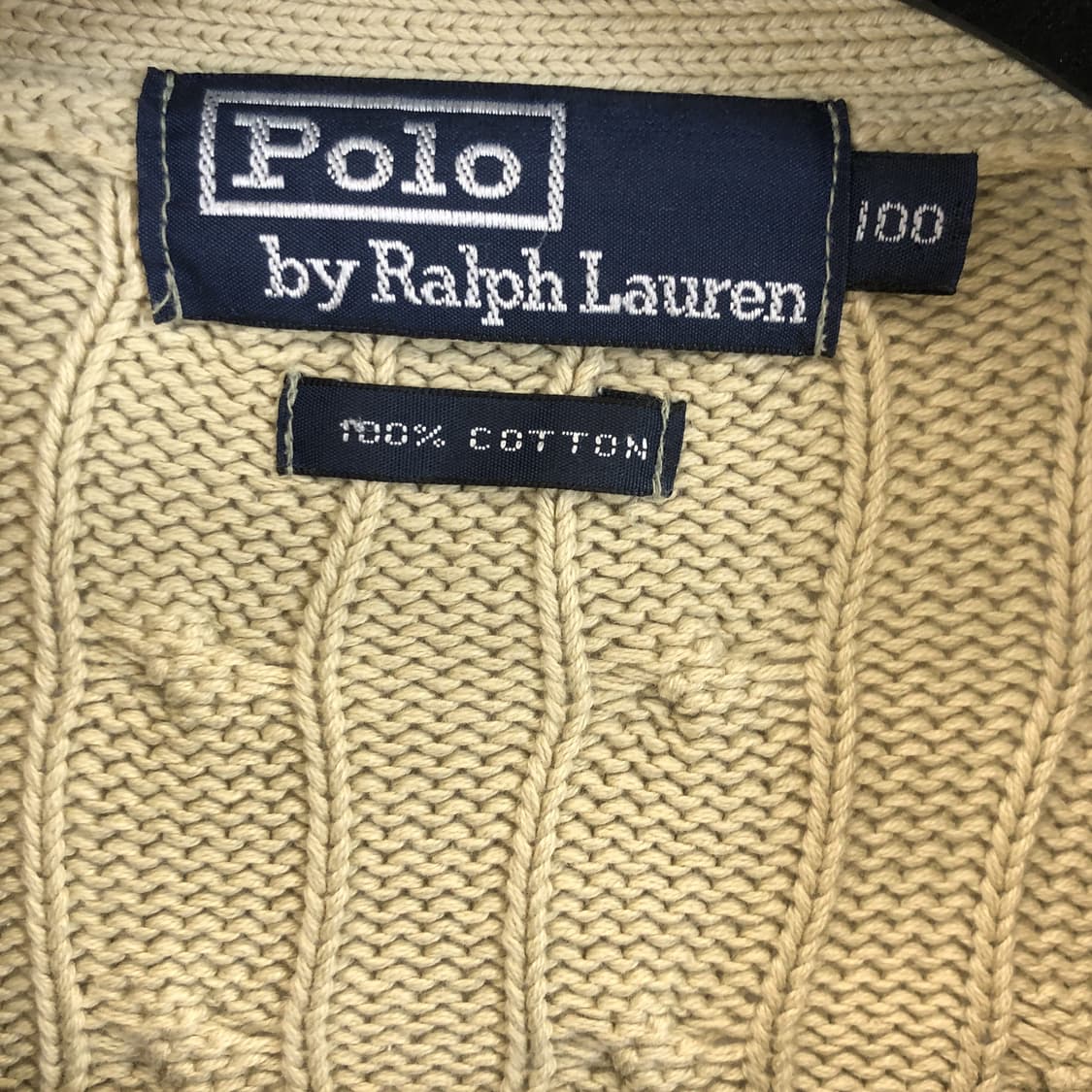 90s 폴로 랄프로렌 코튼 케이블가디건 100 상품이미지5