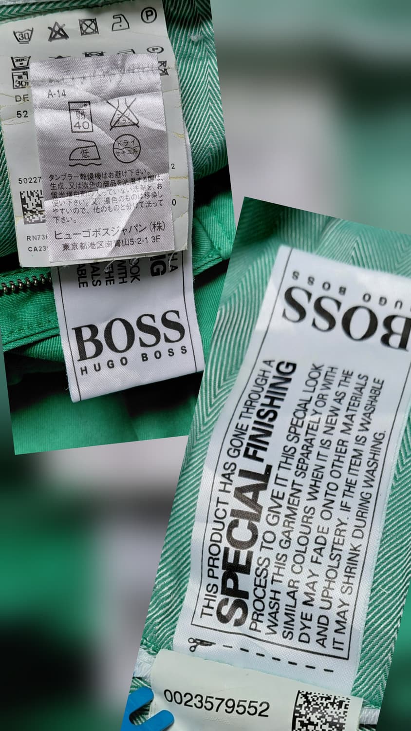 [정품] 휴고보스 Finlay-D 슬림핏 8~9부 면바지 (그린/36) 상품이미지5