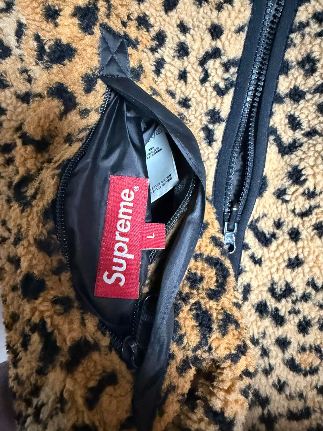 슈프림 레오파드 플리스 상품이미지4
