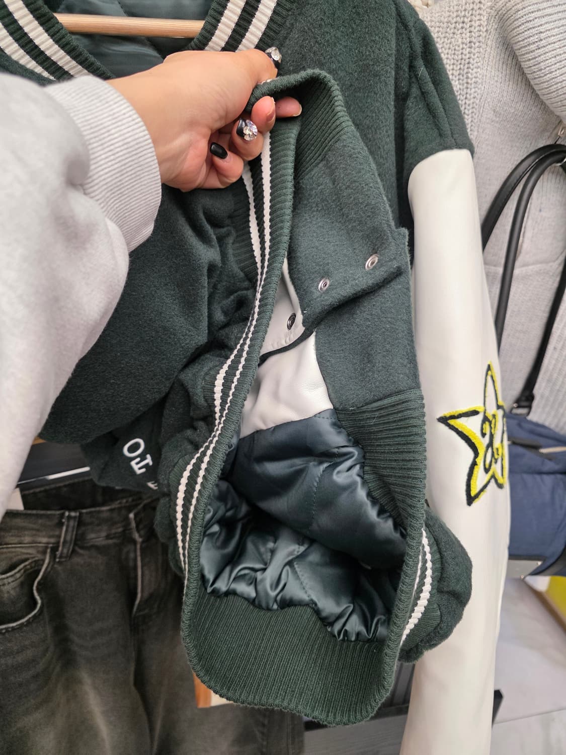 엑스톤즈 울 해골 바시티 F 상품이미지7