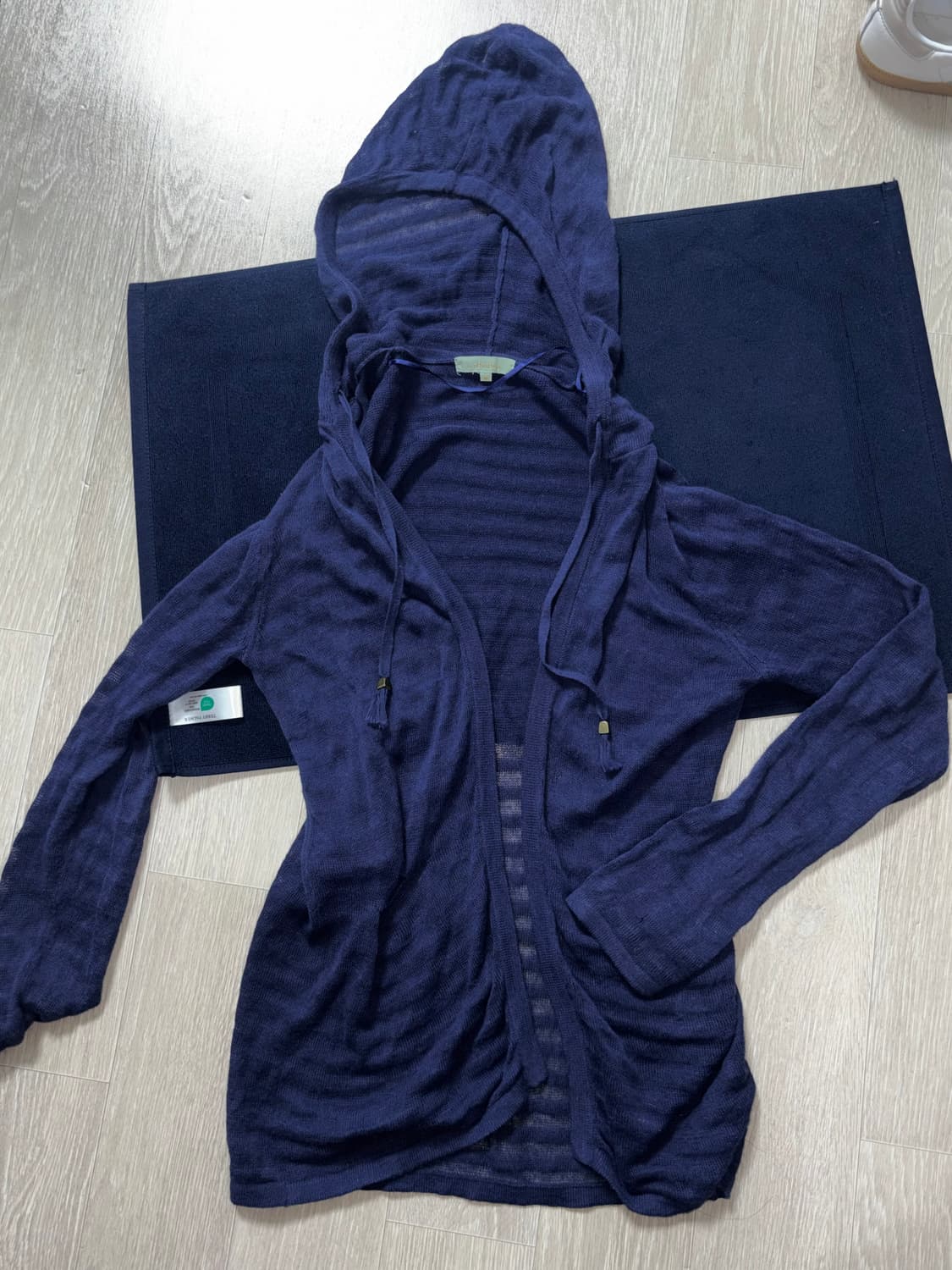 와투케 네이비 오픈 후드가디건 상품이미지1