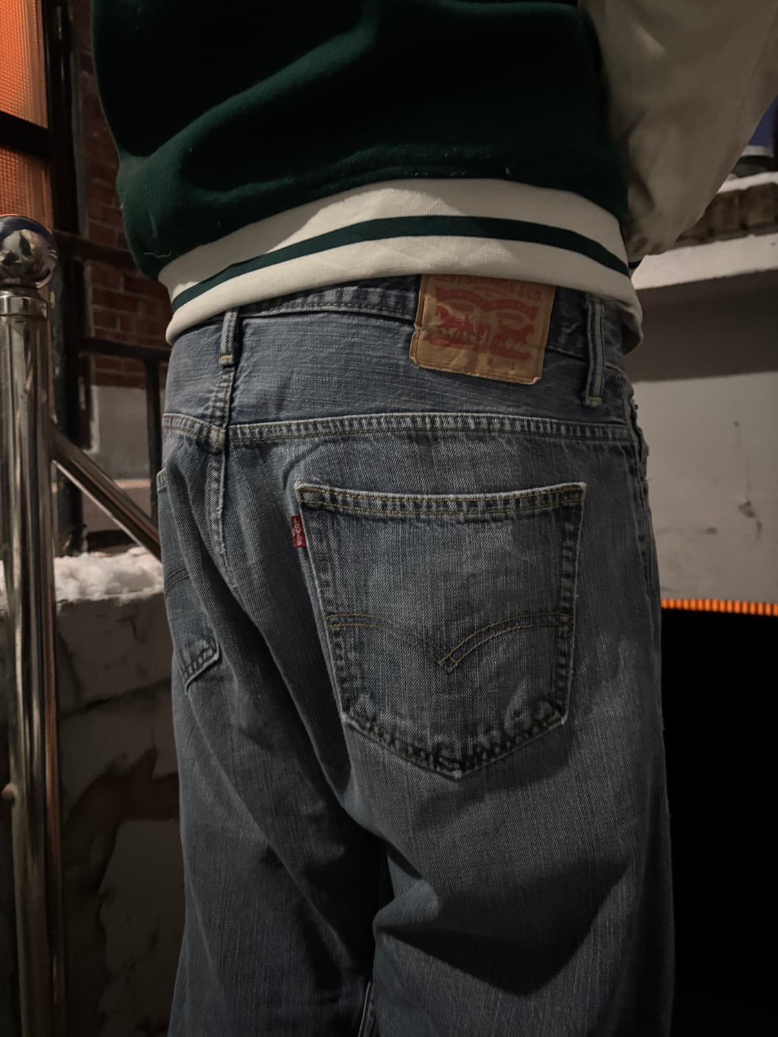 리바이스 569 워싱 데님와이드팬츠 상품이미지1