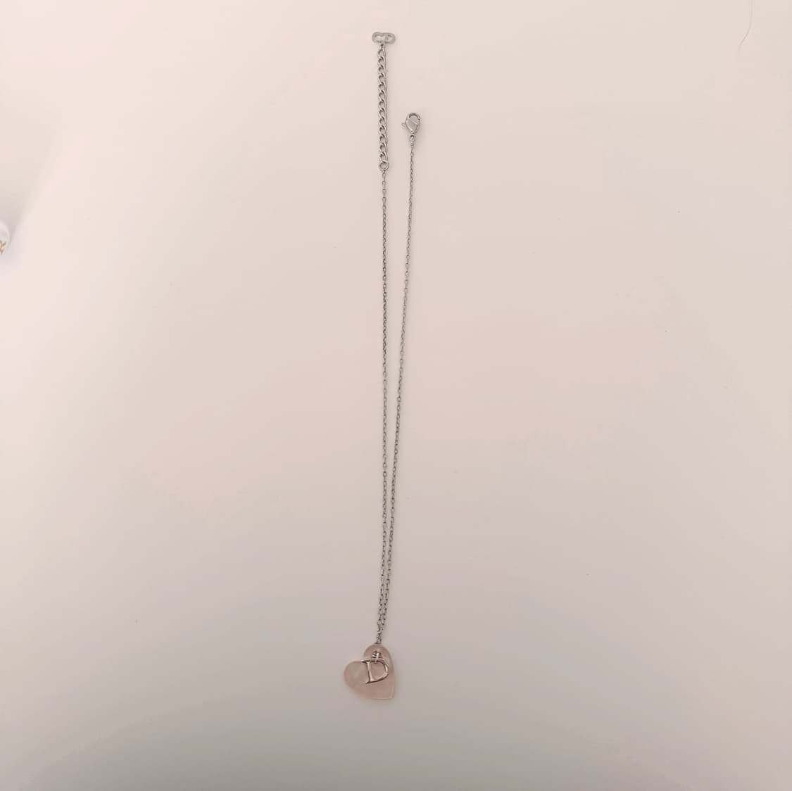 빈티지 디올 핑크 하트 자개 목걸이 [희귀] 상품이미지7