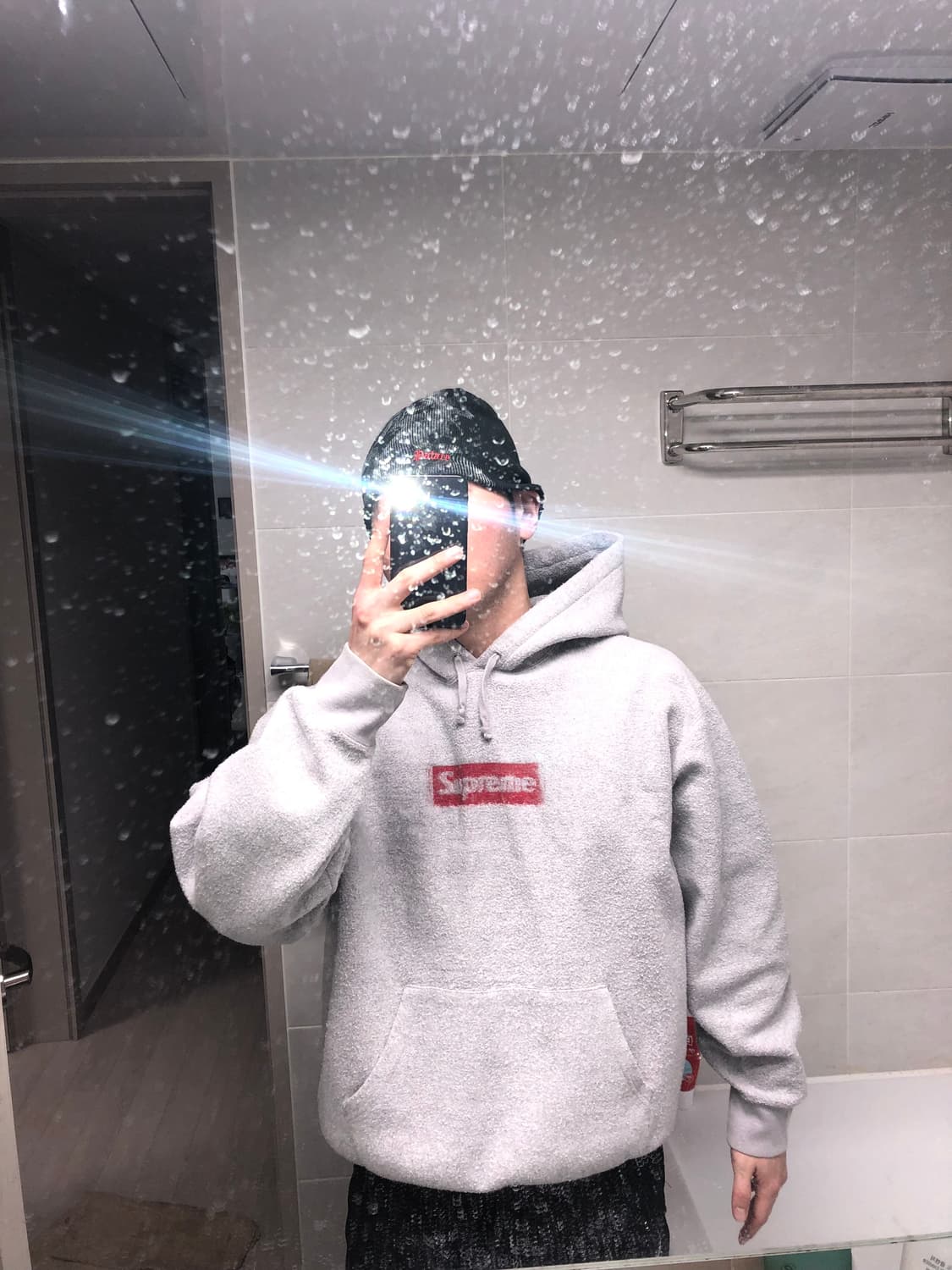 슈프림 인사이드아웃 박스로고 후드티 상품이미지1