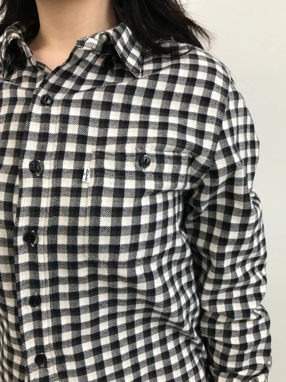 Levi’s Classic Gingham Cotton Shirt 상품이미지1