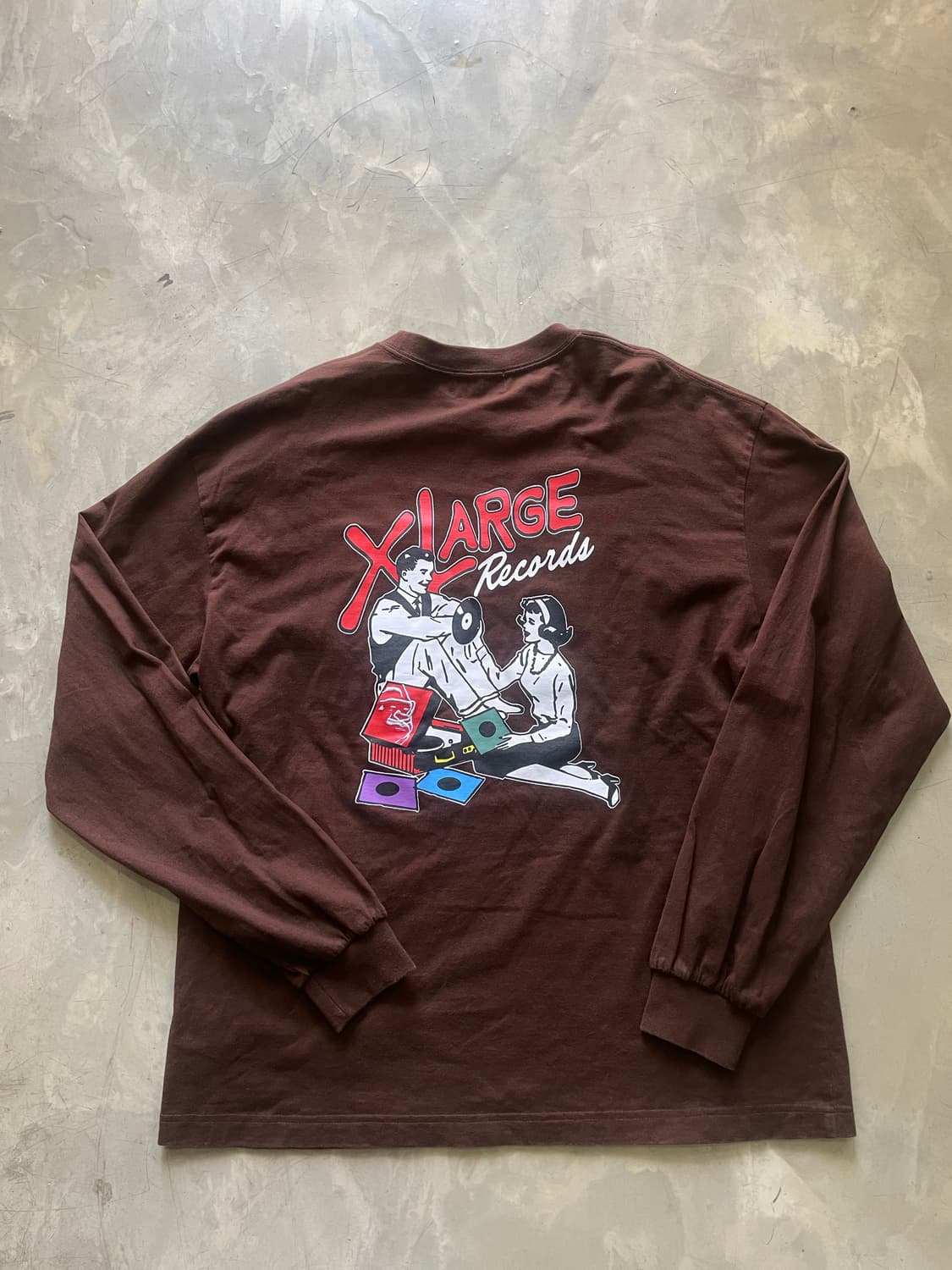 Xlarge 엑스라지 롱슬리브 브라운 XL 상품이미지6