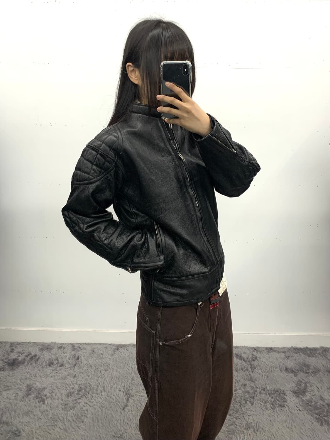 Genuine leather 라이더 자켓 상품이미지1