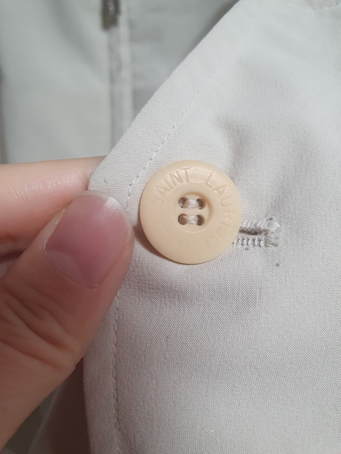 입생로랑 YSL 클래식 블루종 집업 자켓 100 오버핏 상품이미지8