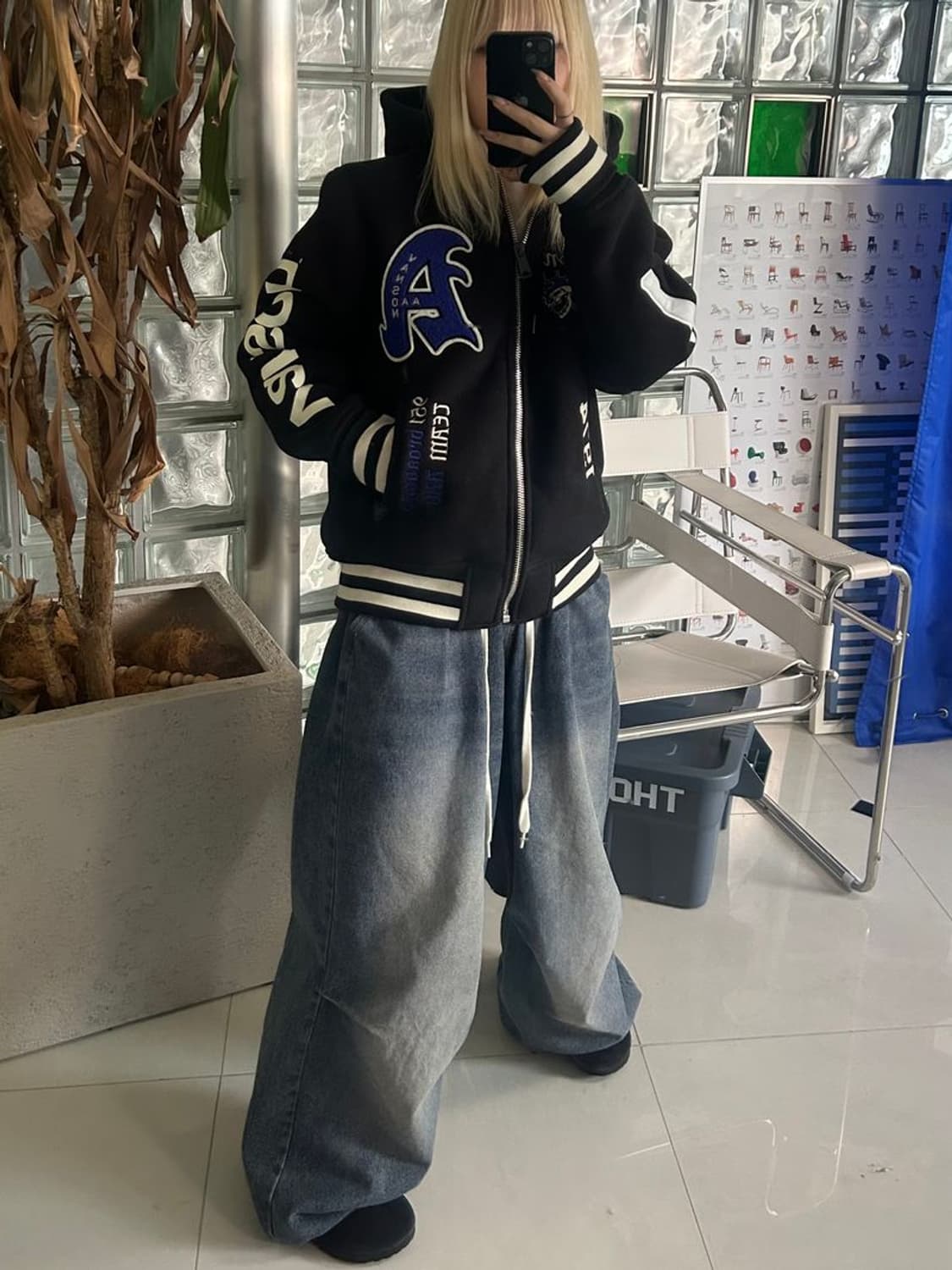 VARSITY JACKET 크롭 바시티 재킷 AAV-2601 상품이미지2