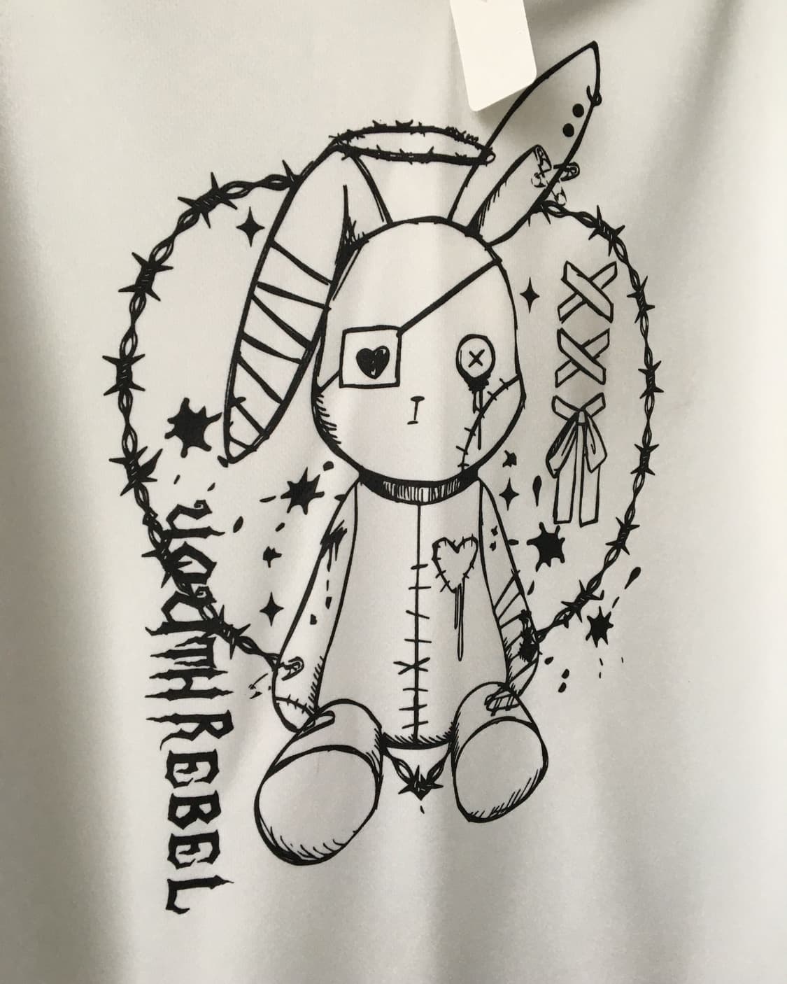 Rabbit ear hood printing hood 상품이미지7