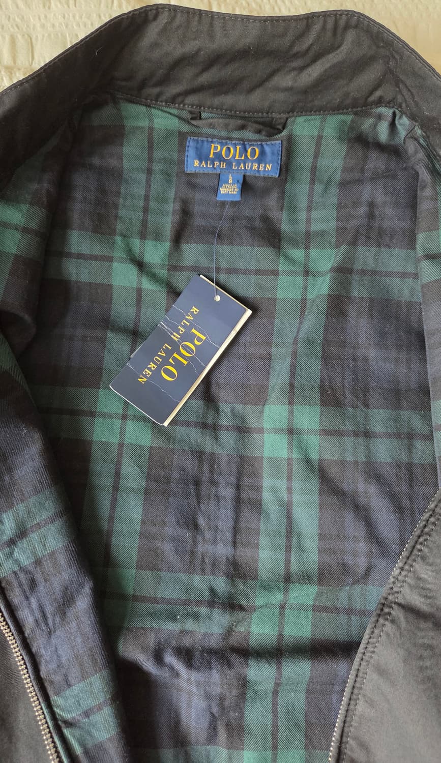 폴로 랄프로렌 해링턴 자켓 블랙 L 새상품 상품이미지6