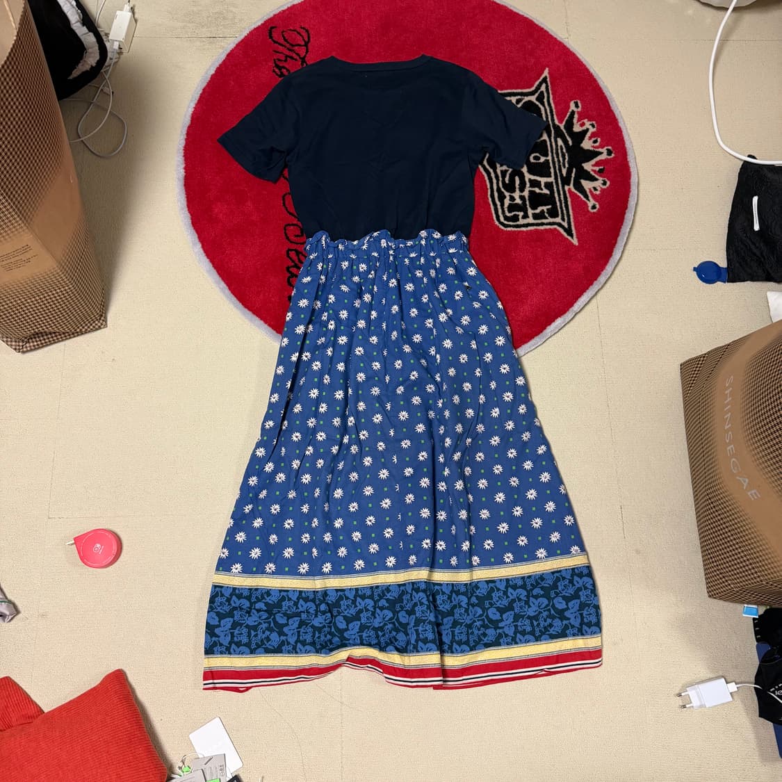 무베일 패턴 원피스 상품이미지2