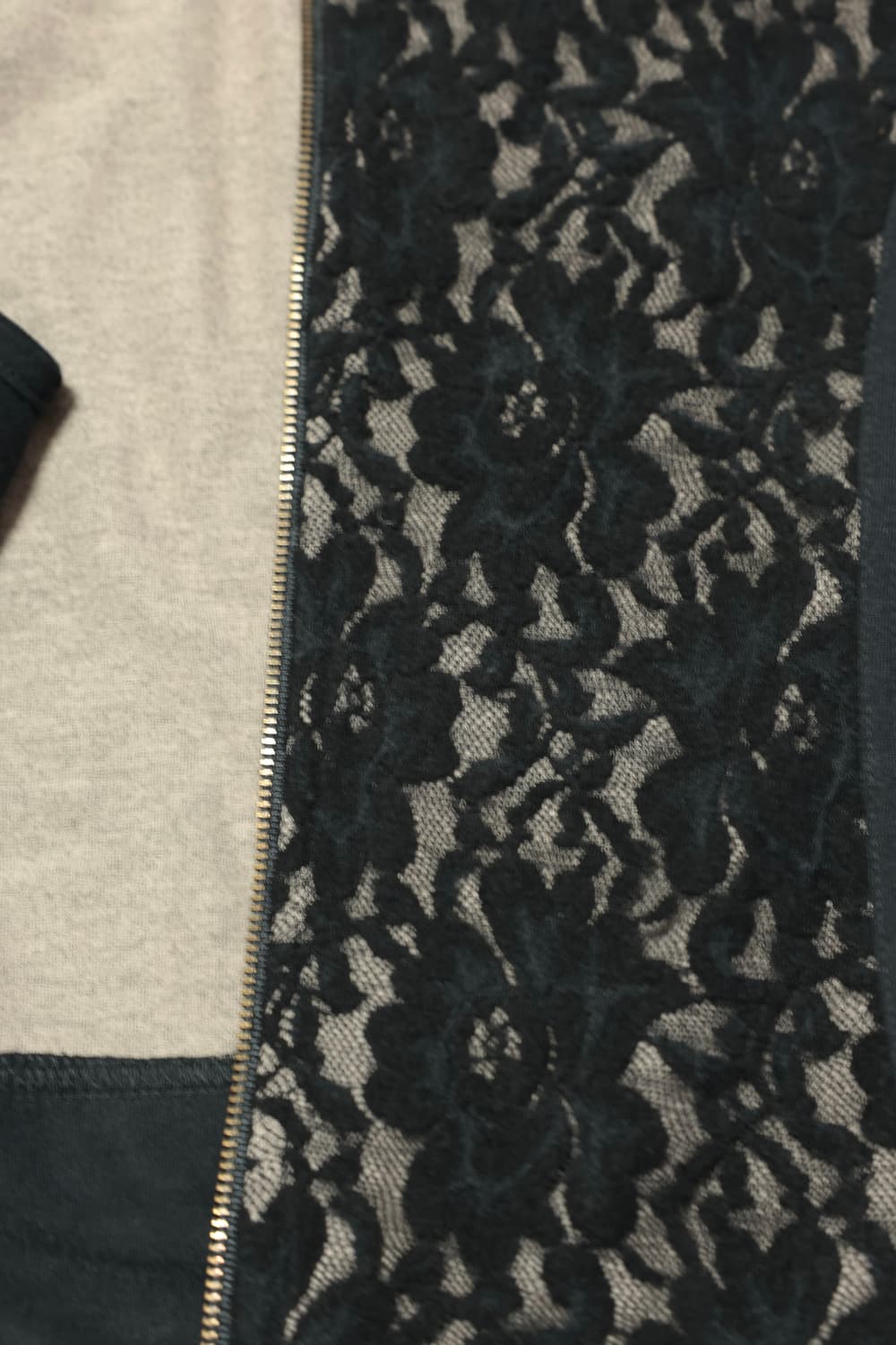 Lace Panel Hooded Vest 상품이미지3