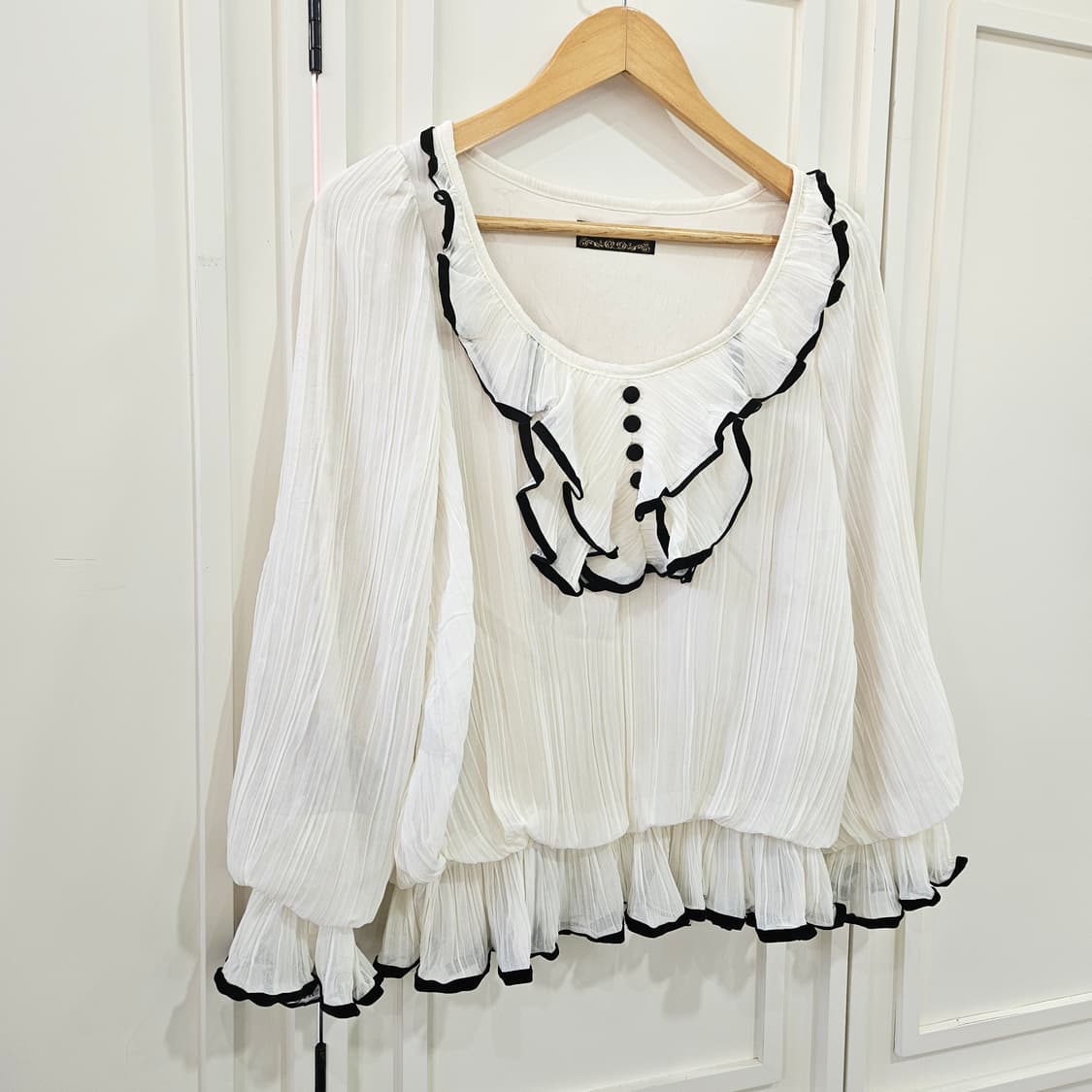 Roijita (로지타) 프릴 쉬폰 블라우스 상품이미지5