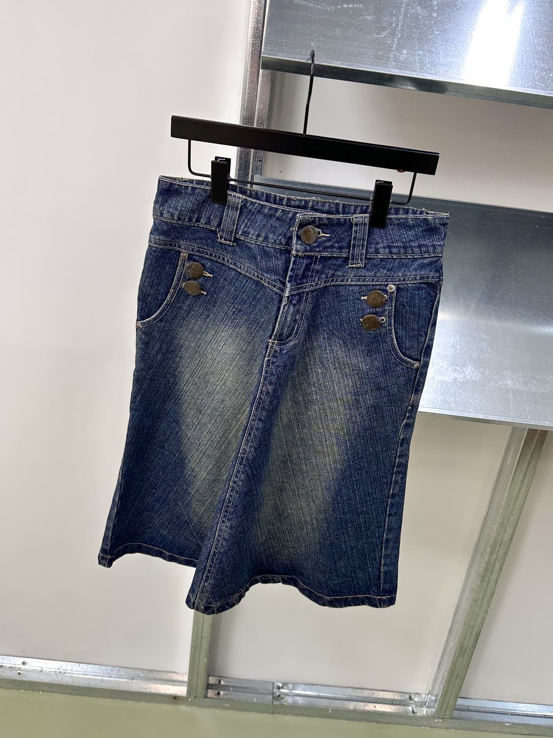 denim a line midi skirt 상품이미지3