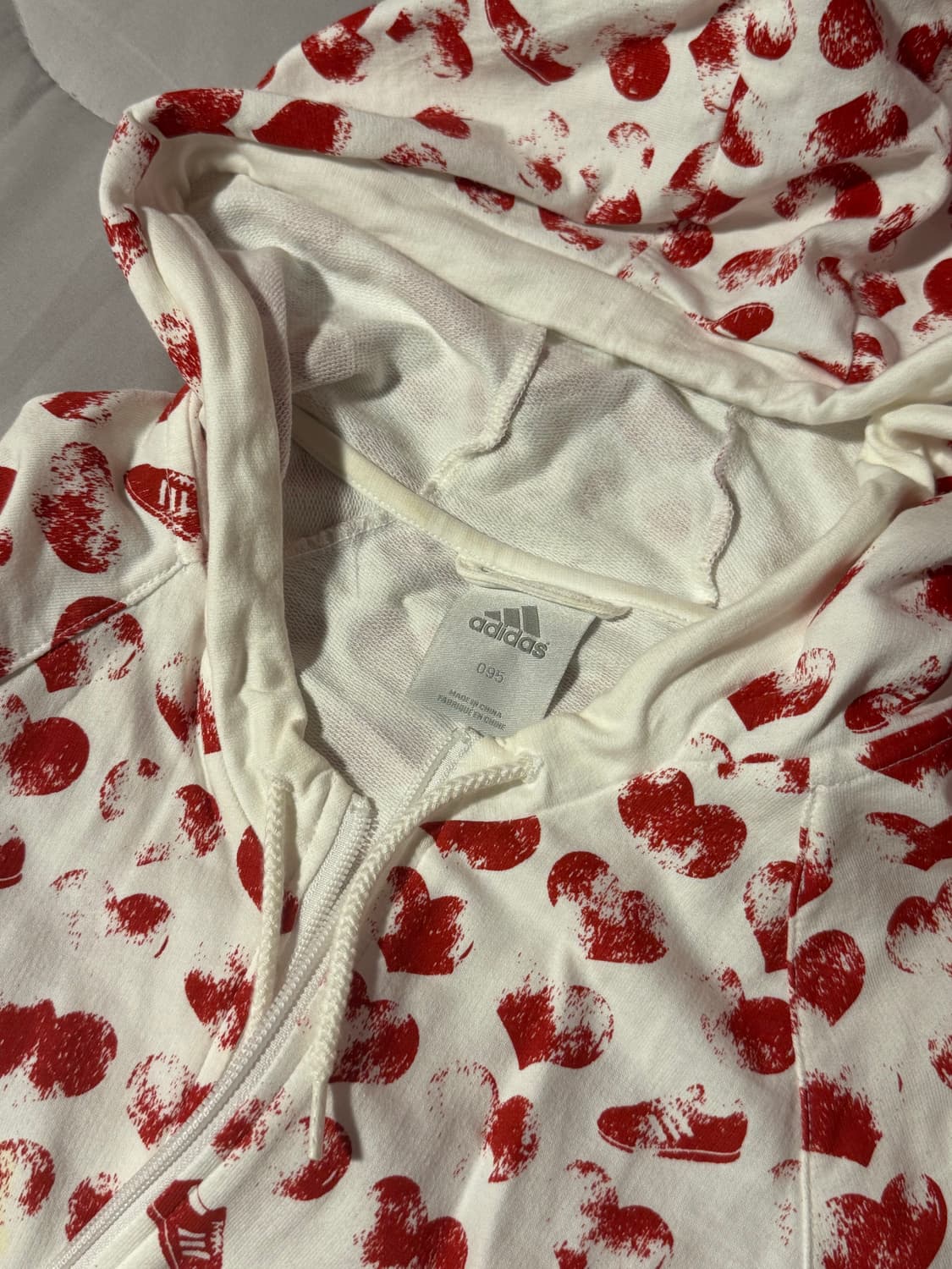 아디다스 하트 도트 후드집업 져지 상품이미지4