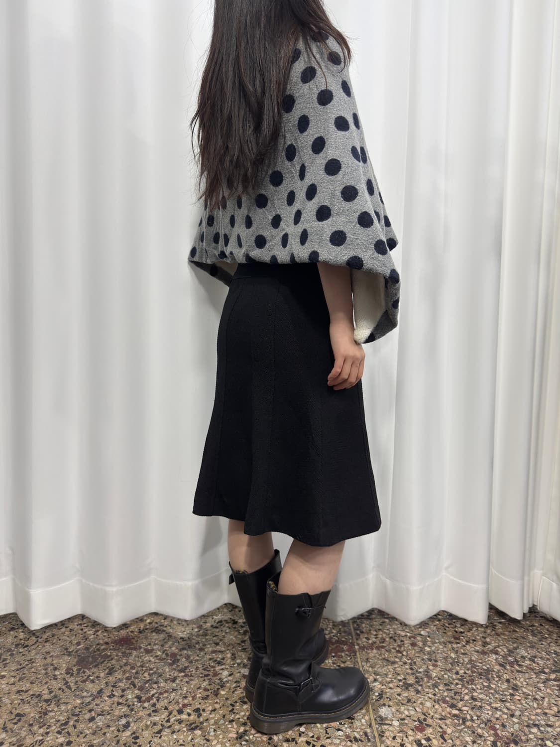 tsukuru & lin dot fleece cape 상품이미지6