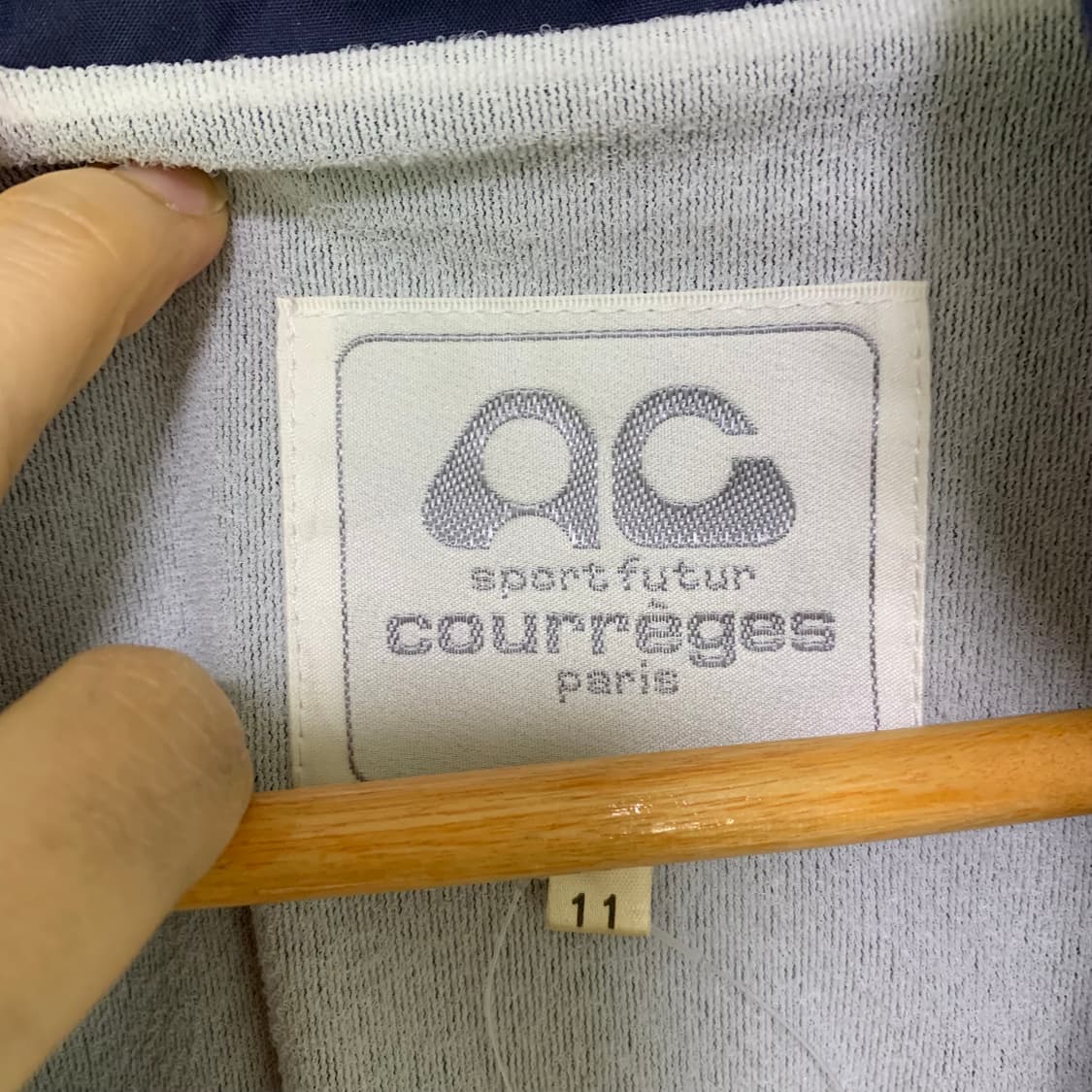 courrèges 꾸레쥬 네이비 후드 바람막이 점퍼 11 사이즈 상품이미지4